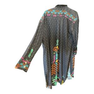 Colorful Zara Kimono. Or can be used as buttoned dress.
